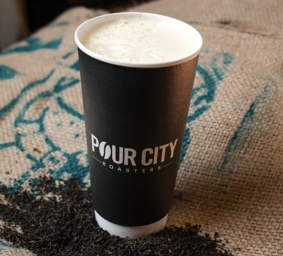 Photo of a Pour City Roasters coffee cup